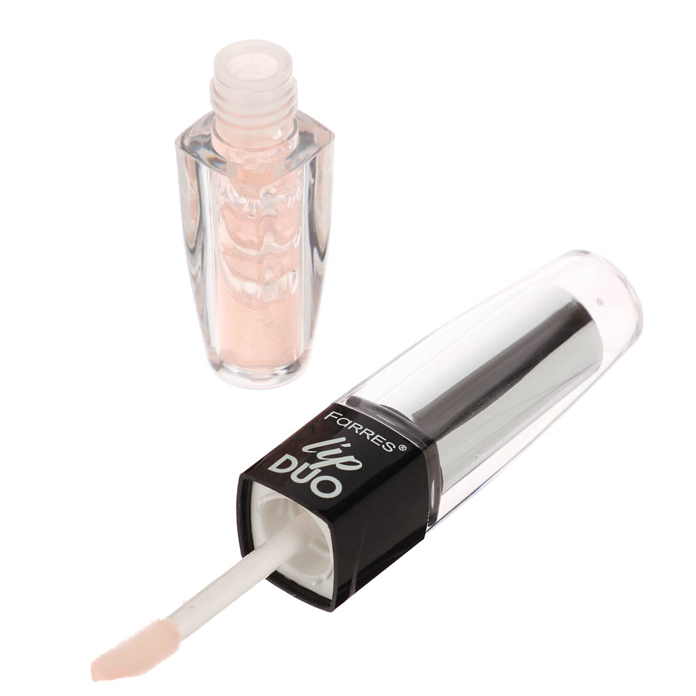 Блеск увлажняющий + помада для губ 2 в 1, тм Farres  4 г, арт.№ 330-616