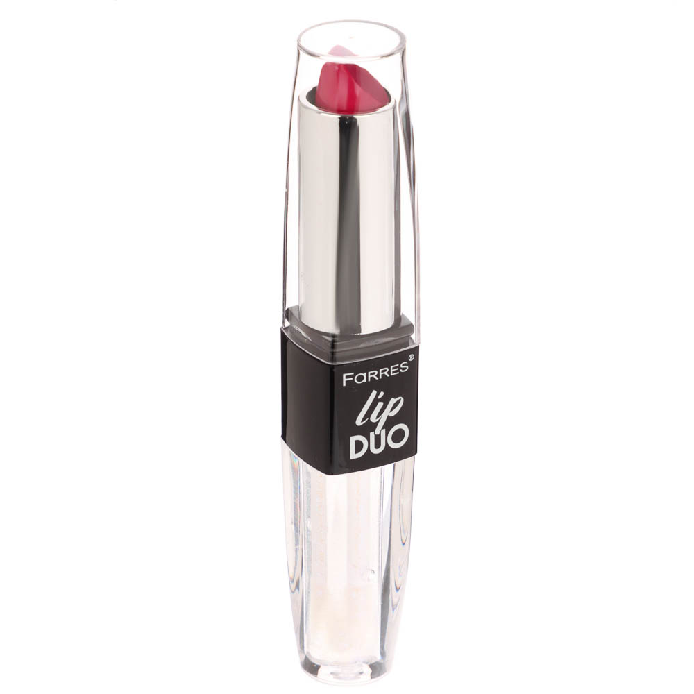 Блеск увлажняющий + помада для губ 2 в 1, тм Farres  4 г, арт.№ 330-616