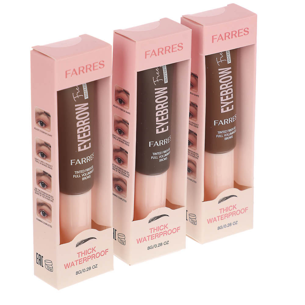 Стойкая тушь для бровей с 3D эффектом тм Farres 8,0 г — купить в МПР Стойкая тушь для бровей с 3D эффектом тм Farres 8,0 г, арт.№ 330-617