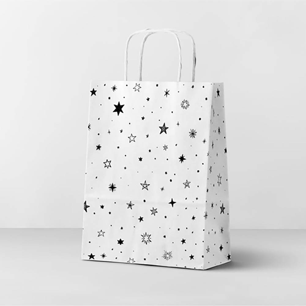 Пакет подарочный с кручеными ручками 24x10,5x32 см, "Звездочки", арт.№ 507-509
