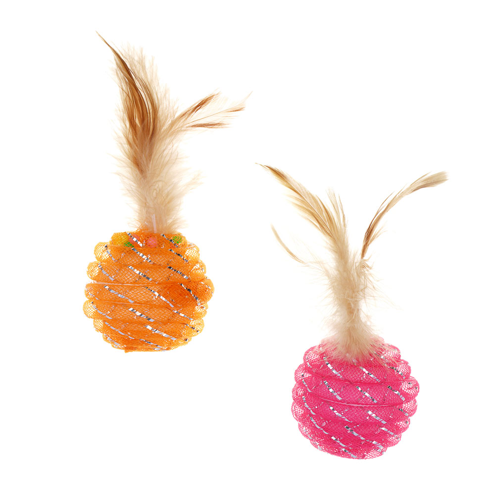 VETTA Игрушка для домашних животных, перья, полипропилен, 5 см, арт.№ 273-434