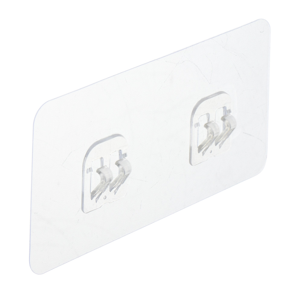 VETTA Крючки для полок самоклеящиеся настенные 7x14 см, 4 шт, ПВХ, арт.№ 440-406