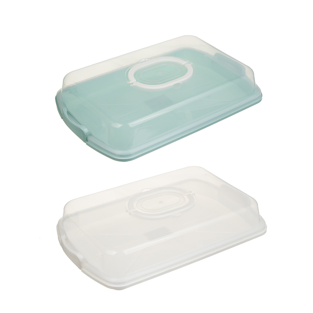 Контейнер-хлебница, прямоугольный, 45*29*8,5см, 2 цвета, пластик, арт.№ 861-559