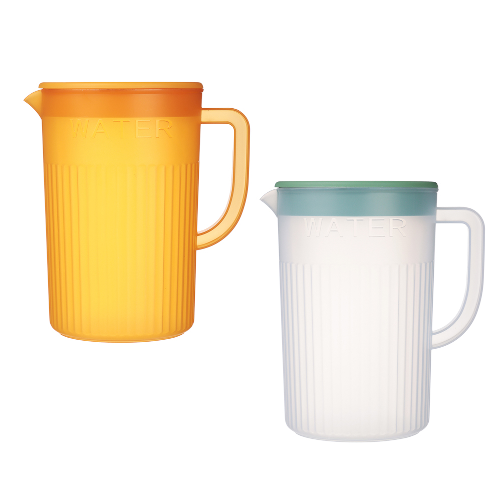 Кувшин для воды с крышкой, 2л, 2 цвета, пластик, арт.№ 861-560