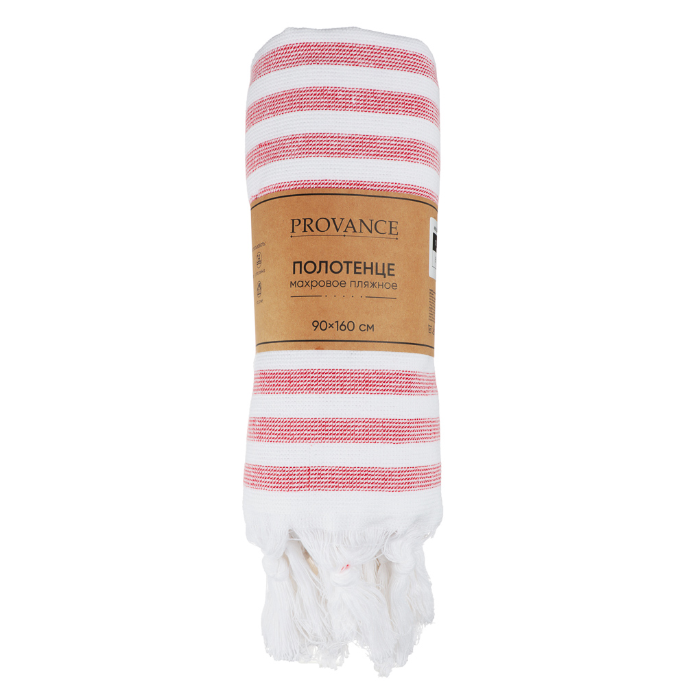 PROVANCE Саммер Полотенце махровое пляжное 90х160см, 350гр/м, 100% хлопок, 3 цвета, арт.№ 496-034