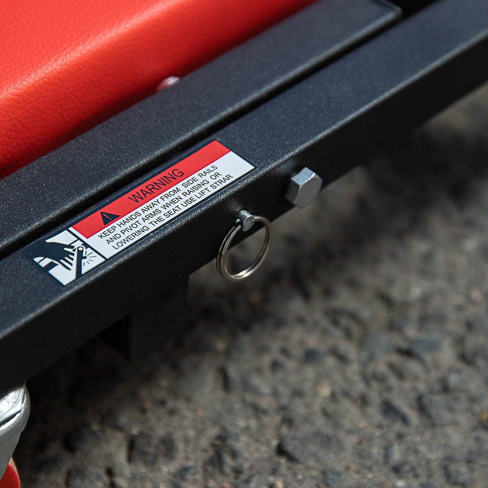 ЕРМАК Лежак подкатной, трансформер (стул) 102x41x15см, металл, кожа, арт.№ 690-117