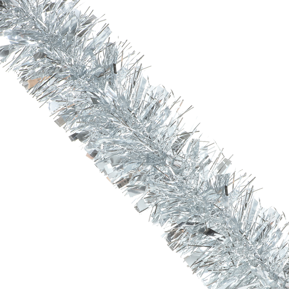 СНОУ БУМ Мишура 10x200см, ПЭТ, серебро, 26-334, арт.№ 377-637