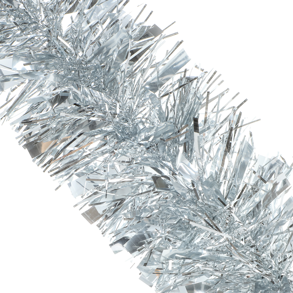 СНОУ БУМ Мишура 10x200см, ПЭТ, серебро, 26-334, арт.№ 377-637