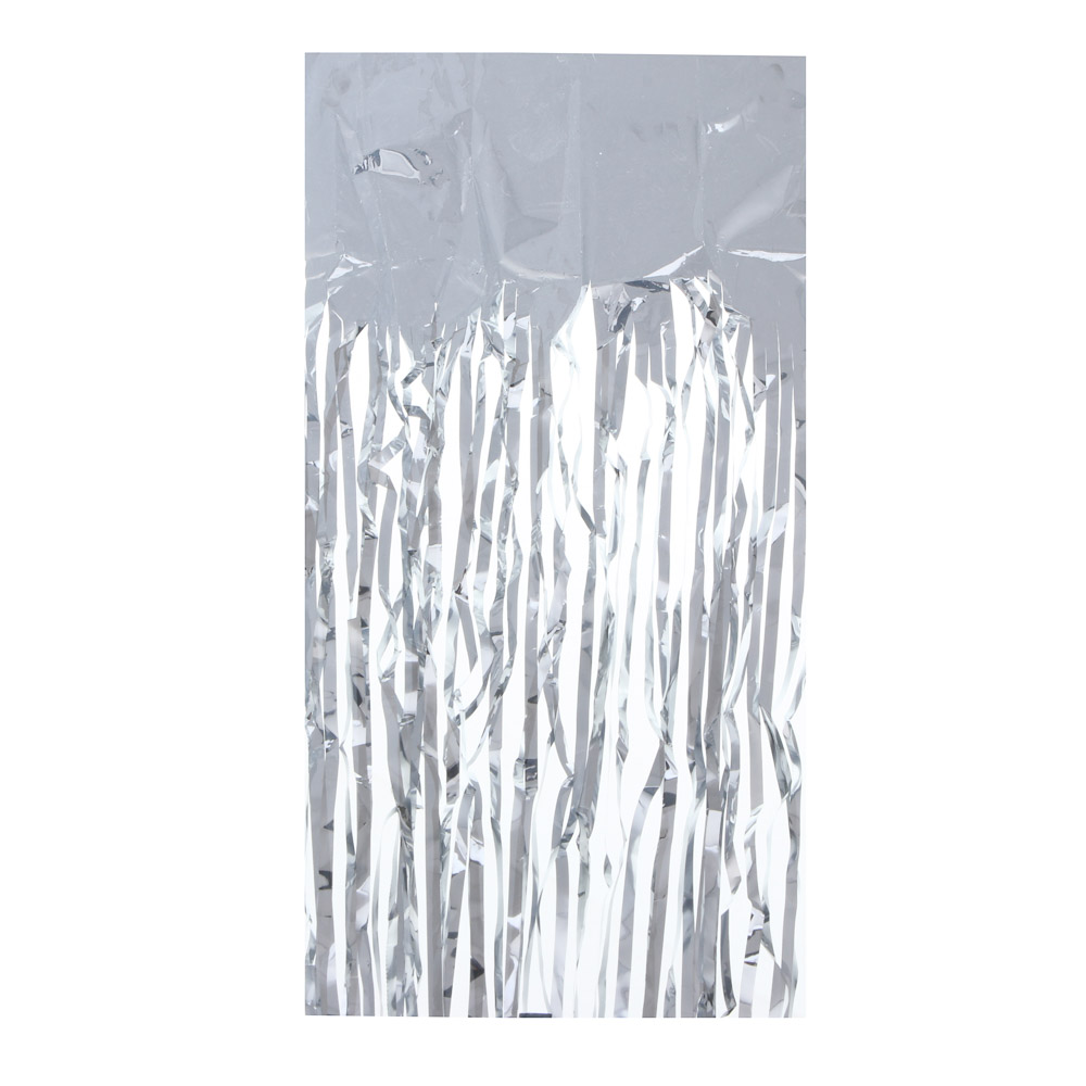 СНОУ БУМ Дождик 100х9см, ПВХ, серебро, пакет, 26-338, арт.№ 312-141