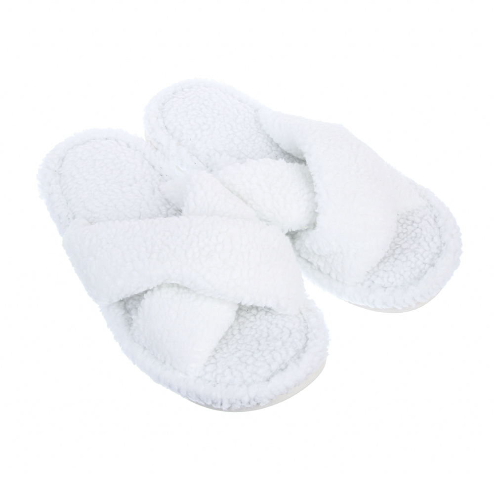 Обувь домашняя женская открытая, размер 38-39, цвет белый, #6, арт.№ 299-263