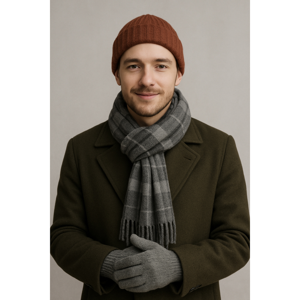 GALANTE Перчатки мужские, р.22-24, 20% шерсть, 50% акрил, 30% полиэстер, цвета в ас-те, ОЗ25-26, арт.№ 363-442