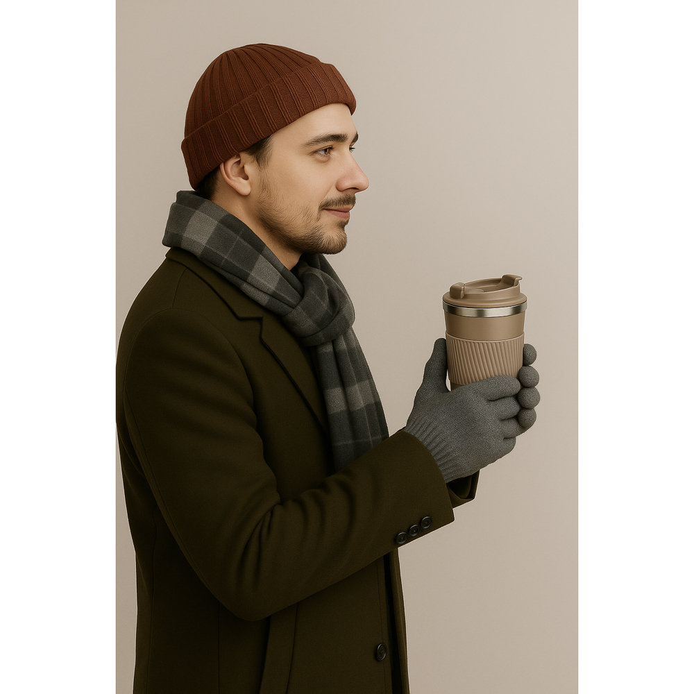 GALANTE Перчатки мужские, р.22-24, 20% шерсть, 50% акрил, 30% полиэстер, цвета в ас-те, ОЗ25-26, арт.№ 363-442