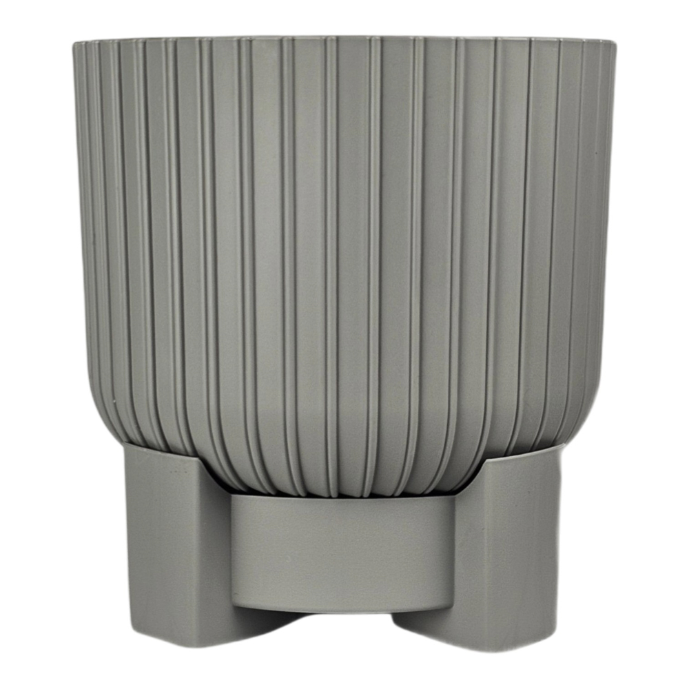 Горшок для цветов с поддоном "Торин" 3,3л, d17,5см, цв.серый мусоон, арт.№ 164-431