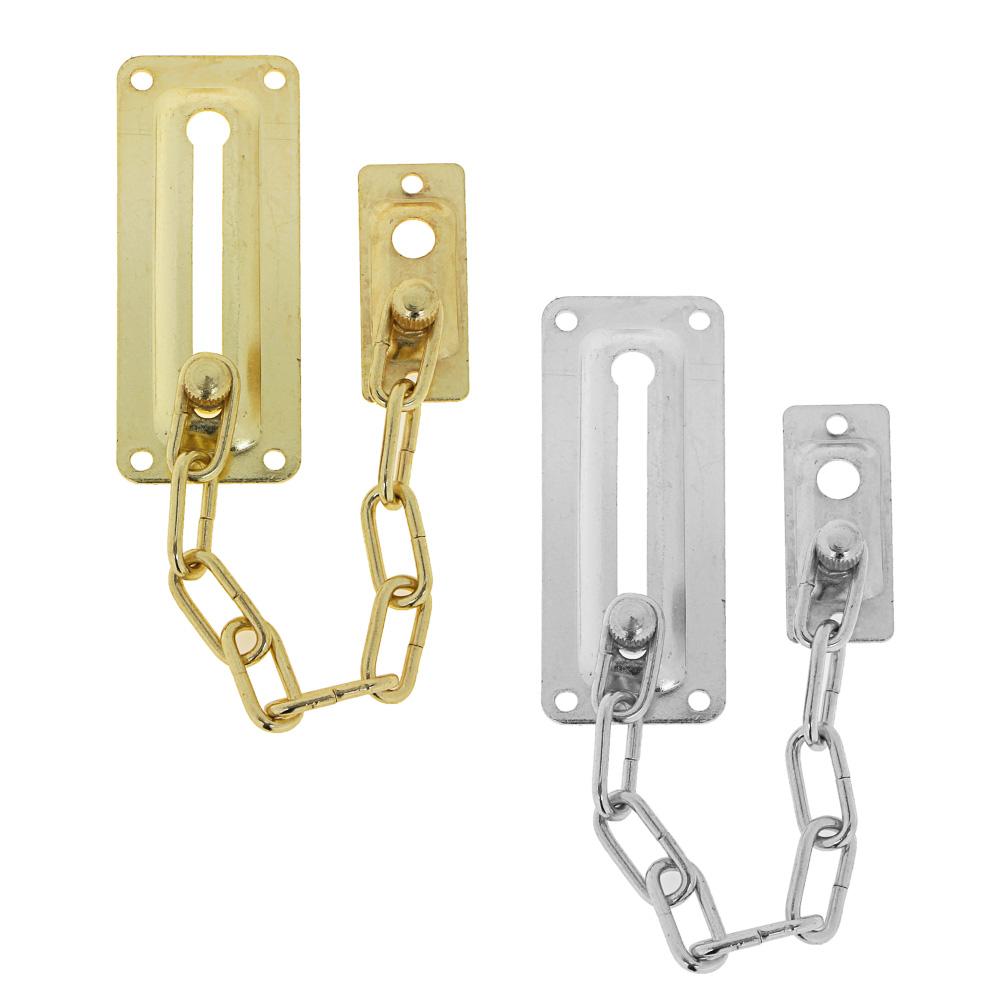 Цепочка дверная, хром, золото, металл, арт.№ 639-057