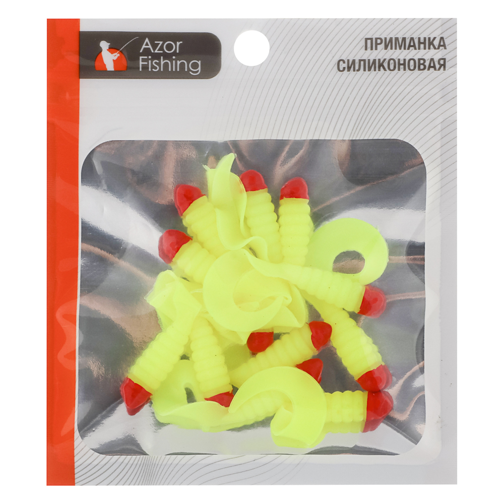 Приманка мягкая "K.Good" тм AZOR FISHING, силикон, 5см, 12шт. в уп, 5 цветов, арт.№ 145-170