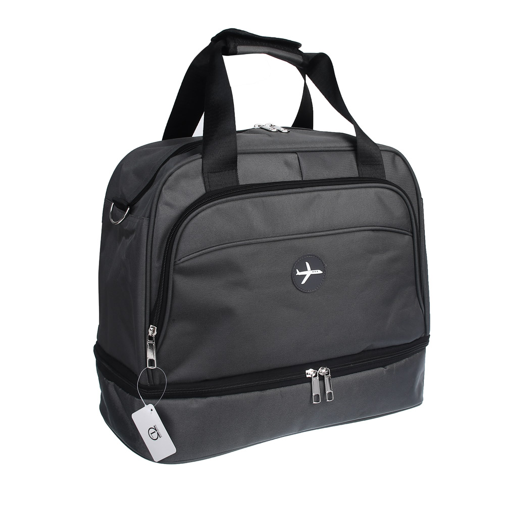 Сумка дорожная с отделением для обуви тм ЮL, полиэстер, 40х33х20см, 2-3 цвета, арт.№ 337-232