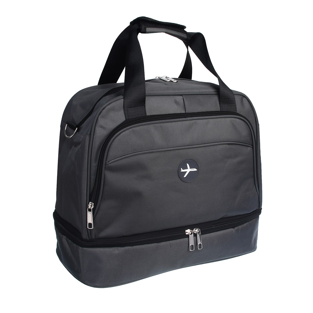 Сумка дорожная с отделением для обуви тм ЮL, полиэстер, 40х33х20см, 2-3 цвета, арт.№ 337-232