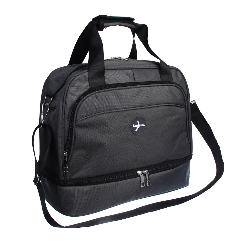 Сумка дорожная с отделением для обуви тм ЮL, полиэстер, 40х33х20см, 2-3 цвета, арт.№ 337-232