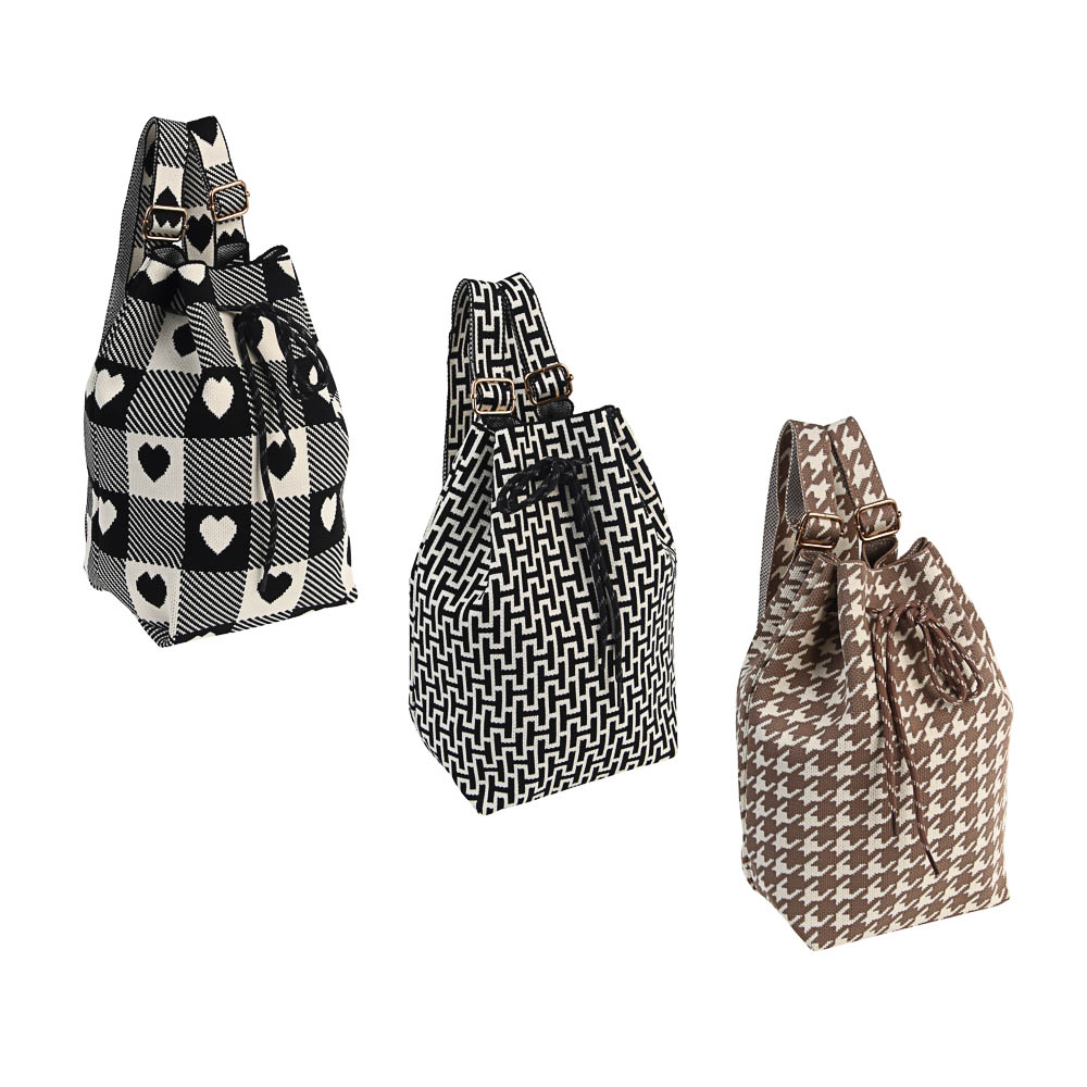 Сумка торба женская на кулиске тм ЮL Багги 26х28х13 см, полиэстер, 2-3 цвета, арт.№ 337-234