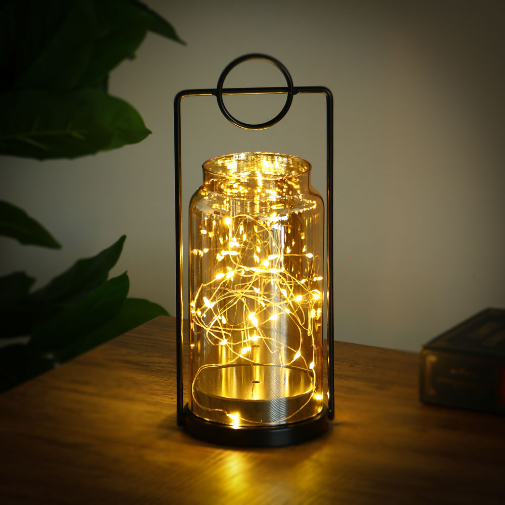 Светильник LED в стиле лофт, металл, стекло, 11,5х11х29 см, арт.№ 695-152