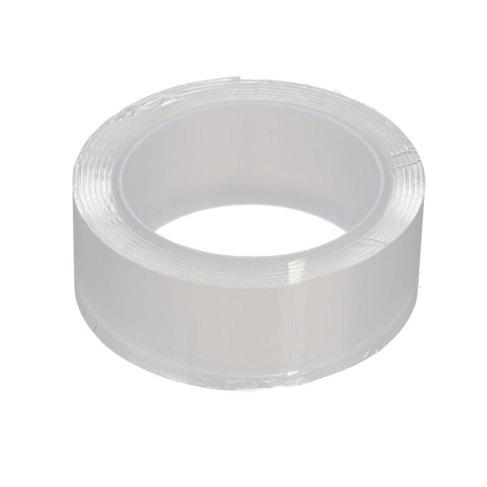 Клейкая лента двусторонняя, многоразовая, тм ЕРМАК, 20мм х 1м x 1мм, арт.№ 446-060