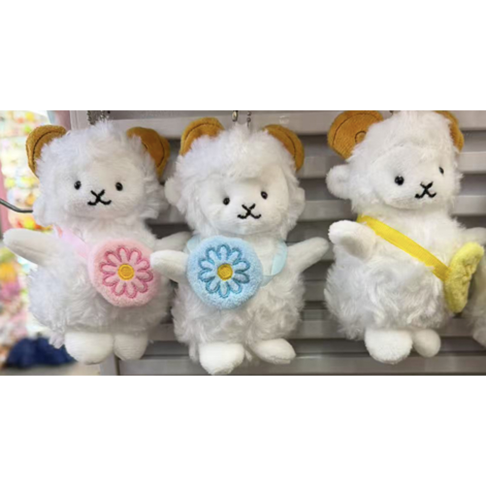 Игрушка мягкая "Овечка с сумочкой" 10 см, полиэстер, тм ИГРОЛЕНД, 3+, арт.№ 264-607