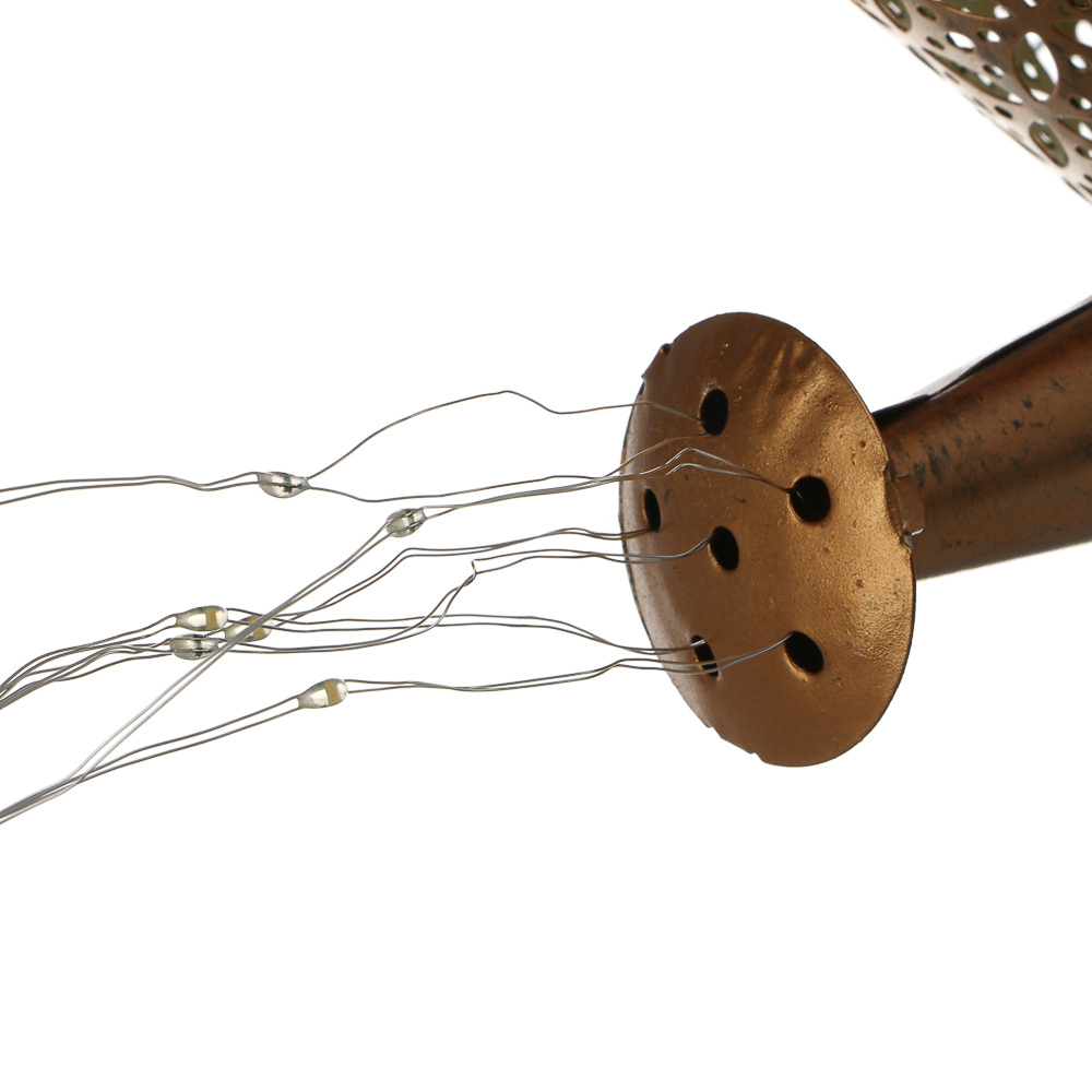 Светильник сад.на солн.батар.тм INBLOOM Лейка, 22х10х82см,37LED,шампань,АА600mAh Ni-MH, 1реж.,металл, арт.№ 475-349