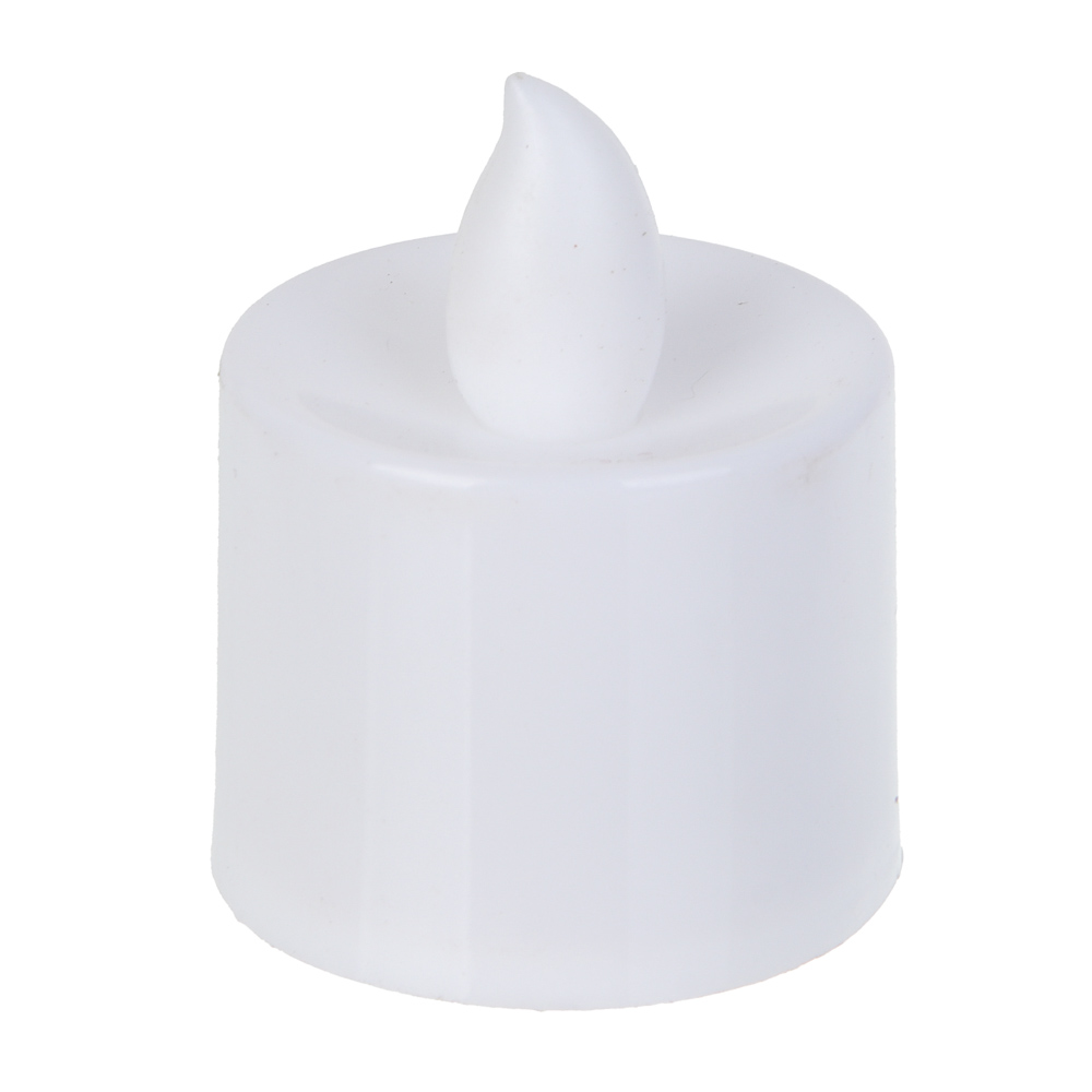 СНОУ БУМ Набор 2шт, светильник декор. LED в виде свечи, 3,7х4,5см, PP, 3хAG3, 1 режим, 2 дизайна, арт.№ 392-127