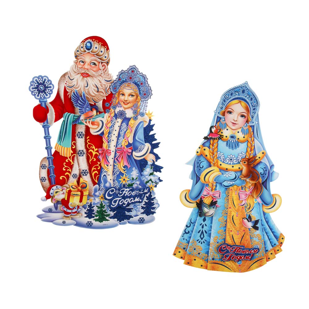 Новогоднее панно тм СНОУ БУМ, бумага, 2 дизайна, арт.№ 398-900