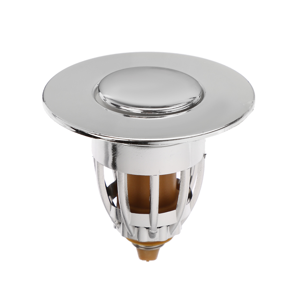 Донный клапан, без перелива, компактный, d=60мм, пластик, хром, арт.№ 565-154