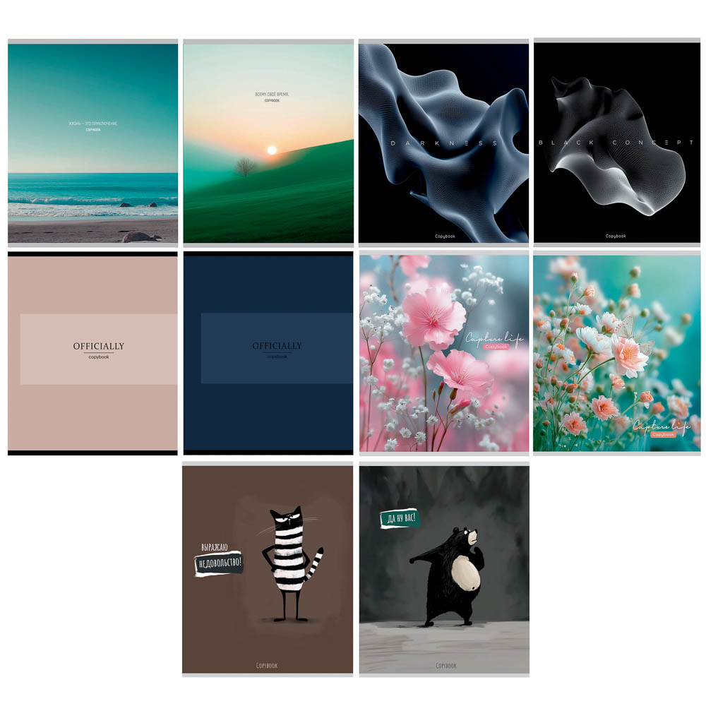 Тетрадь 48 л., А5, в клетку, БЕЛЫЕ ЛИСТЫ, обложка картон, скрепка, мат.ламинация, арт.№ 578-192