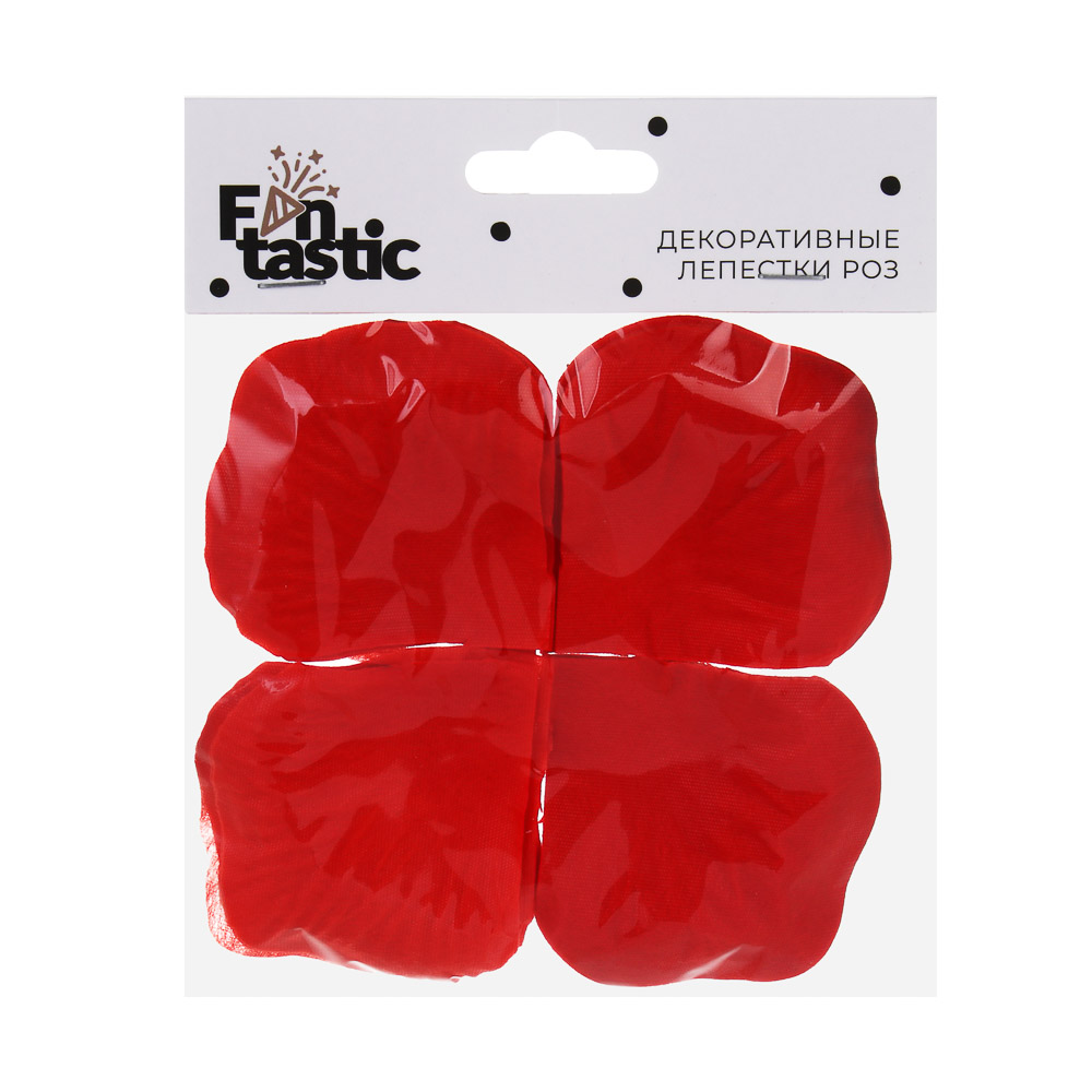 Декоративные лепестки роз тм Fntastic 5x5 см, 100 шт, красный, арт.№ 585-082