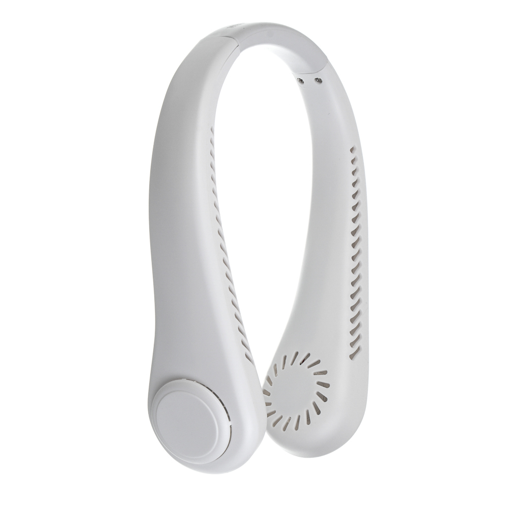 Вентилятор на шею тм LEBEN, 3.7в/500мАч, белый, арт.№ 243-020