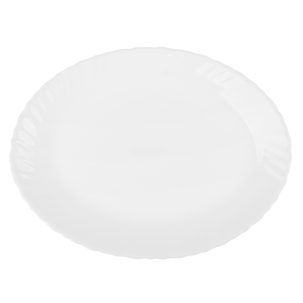 MILLIMI Бьянко Плюс Блюдо овальное 24см опаловое стекло, арт.№ 818-395