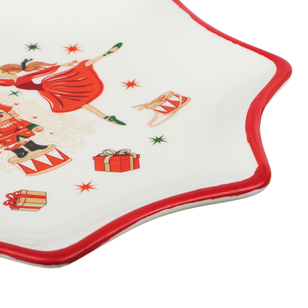 MILLIMI Щелкунчик Блюдо в форме звезды, 20х20х2см, керамика, арт.№ 820-686