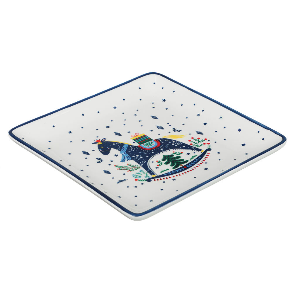 MILLIMI Нордик Блюдо квадратное, 19х19х2см, керамика, арт.№ 820-687