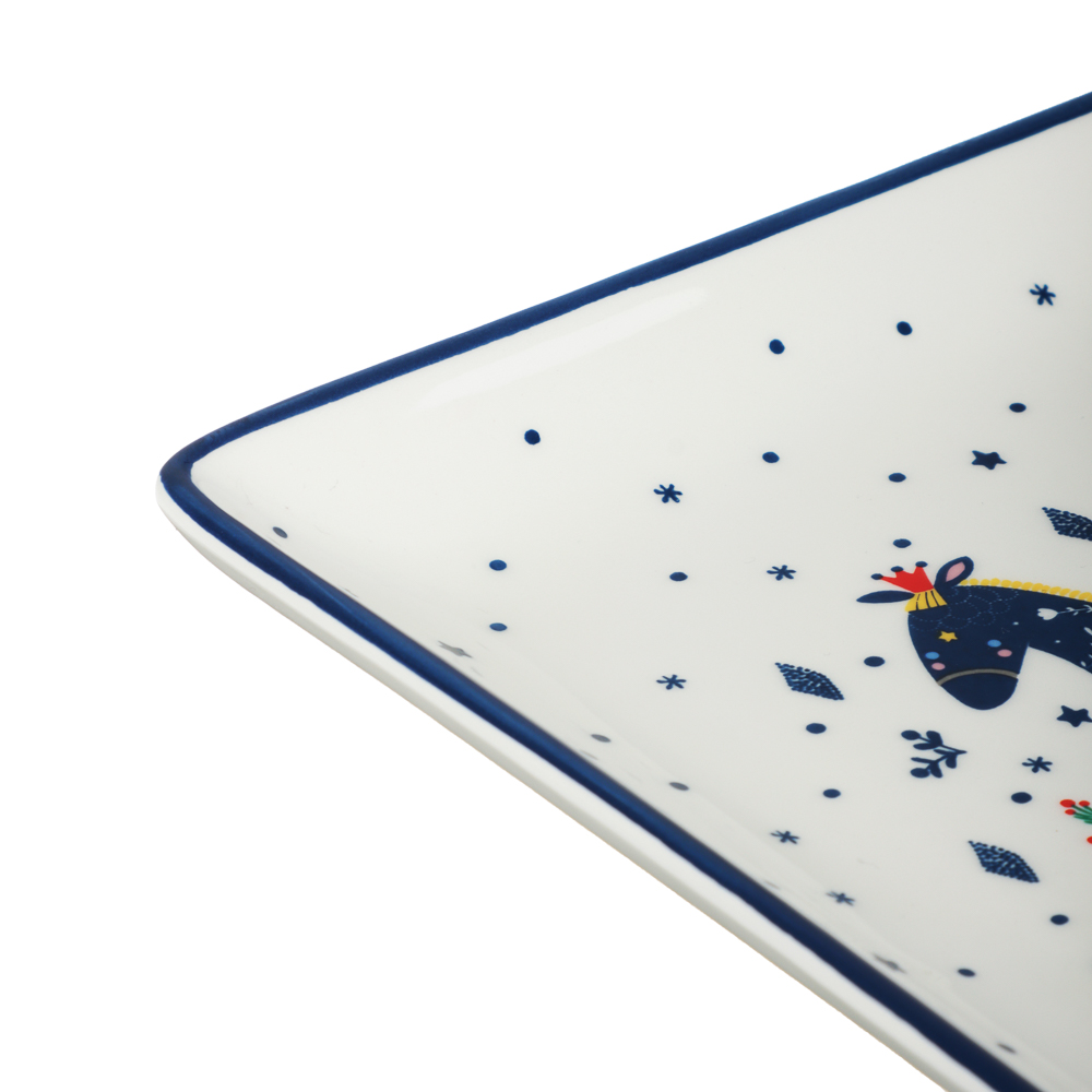 MILLIMI Нордик Блюдо квадратное, 19х19х2см, керамика, арт.№ 820-687