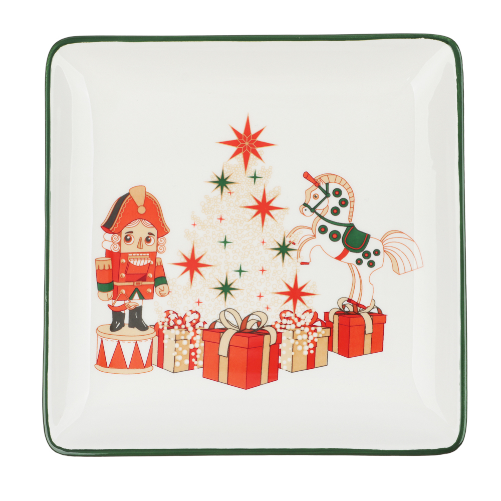 MILLIMI Щелкунчик Блюдо квадратное, 19х19х2см, керамика — купить в МПР MILLIMI Щелкунчик Блюдо квадратное, 19х19х2см, керамика, арт.№ 820-688