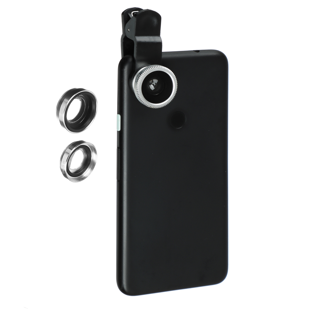 Набор объективов для телефона 3в1 FORZA на прищепке, арт.№ 916-022