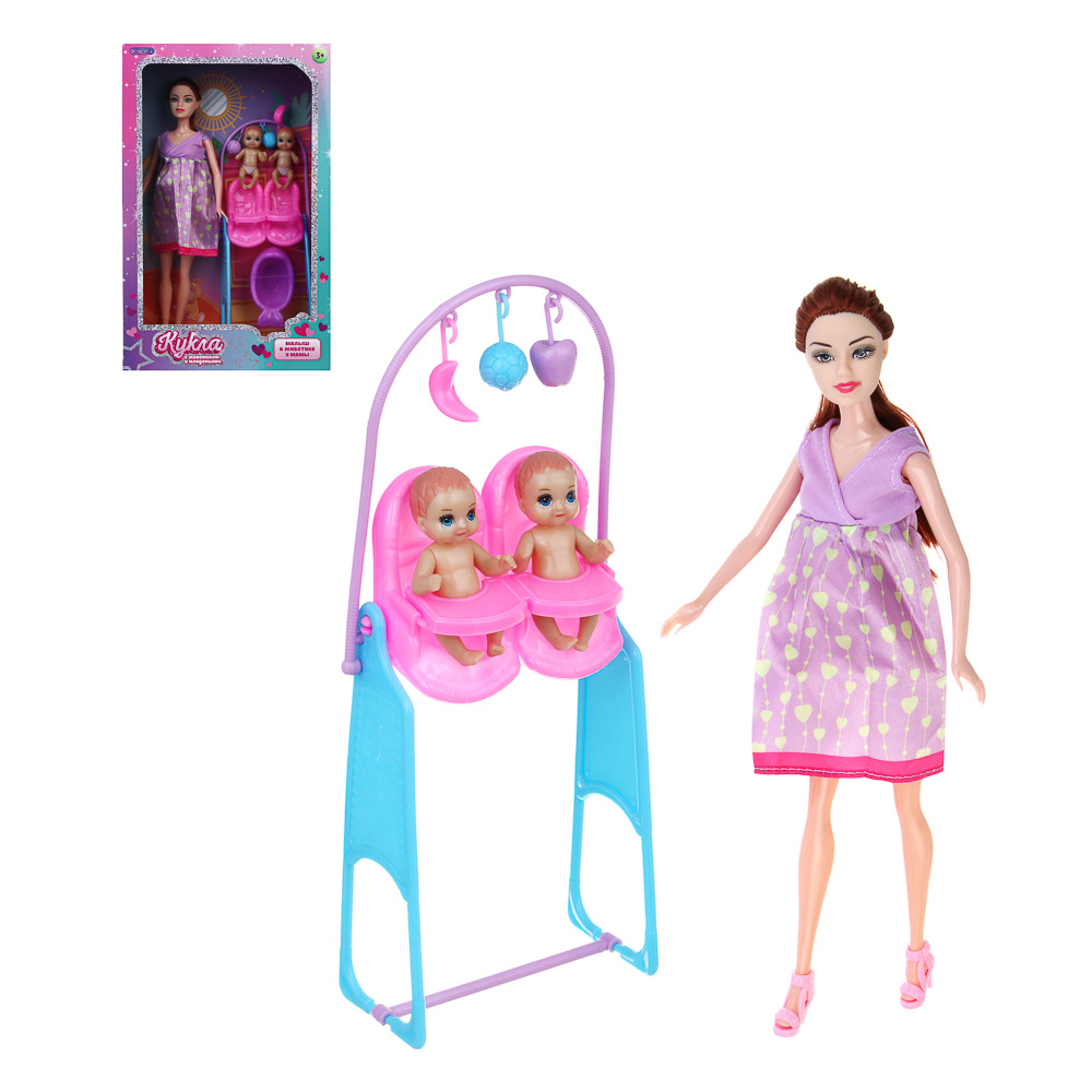 ИГРОЛЕНД Кукла с животиком и младенцами, 28 см, с акс., PVC, ABS, полиэстер, 21х7х33 см — купить в МПР ИГРОЛЕНД Кукла с животиком и младенцами, 28 см, с акс., PVC, ABS, полиэстер, 21х7х33 см, арт.№ 436-177