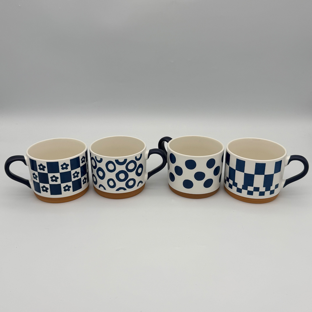 Кружка Сканди тм MILLIMI, 400мл, 4 дизайна, фарфор, арт.№ 806-508