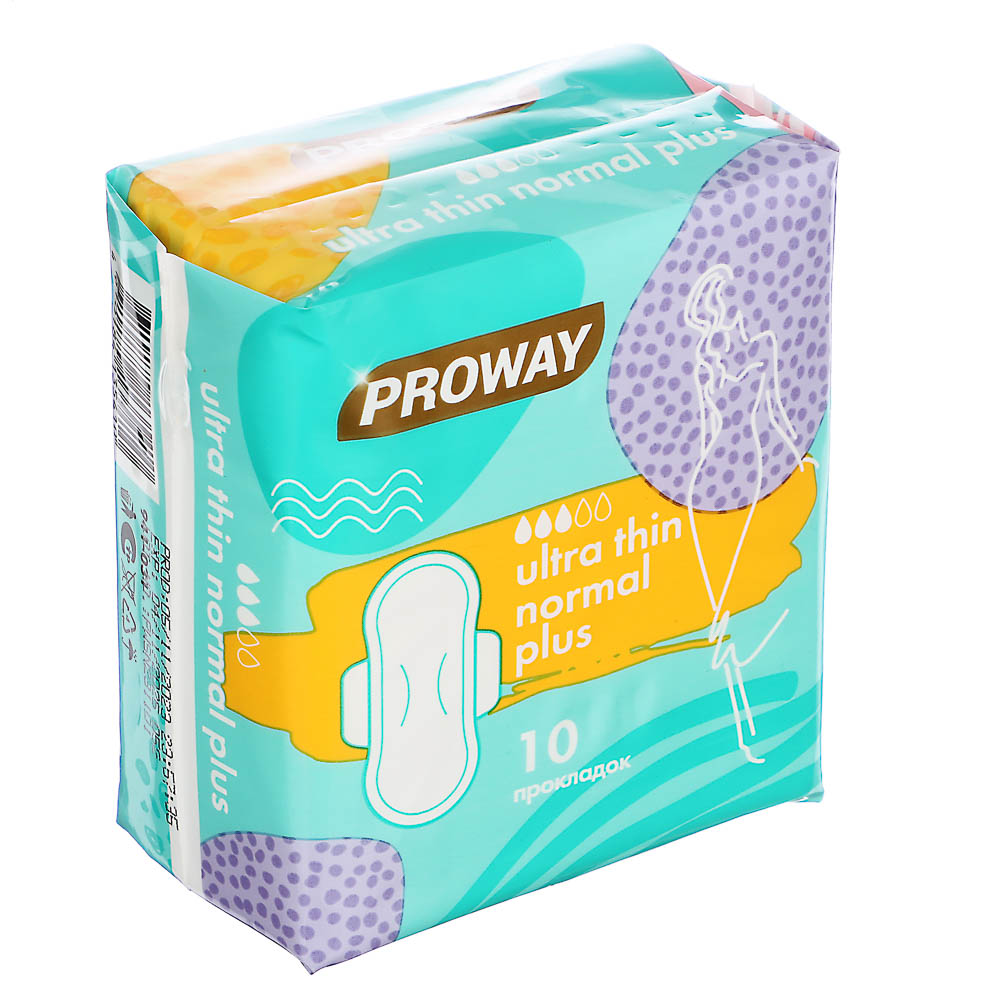 PROWAY Прокладки гигиенические Ультратонкие NORMAL PLUS, 10шт — купить в МПР PROWAY Прокладки гигиенические Ультратонкие NORMAL PLUS, 10шт, арт.№ 941-031