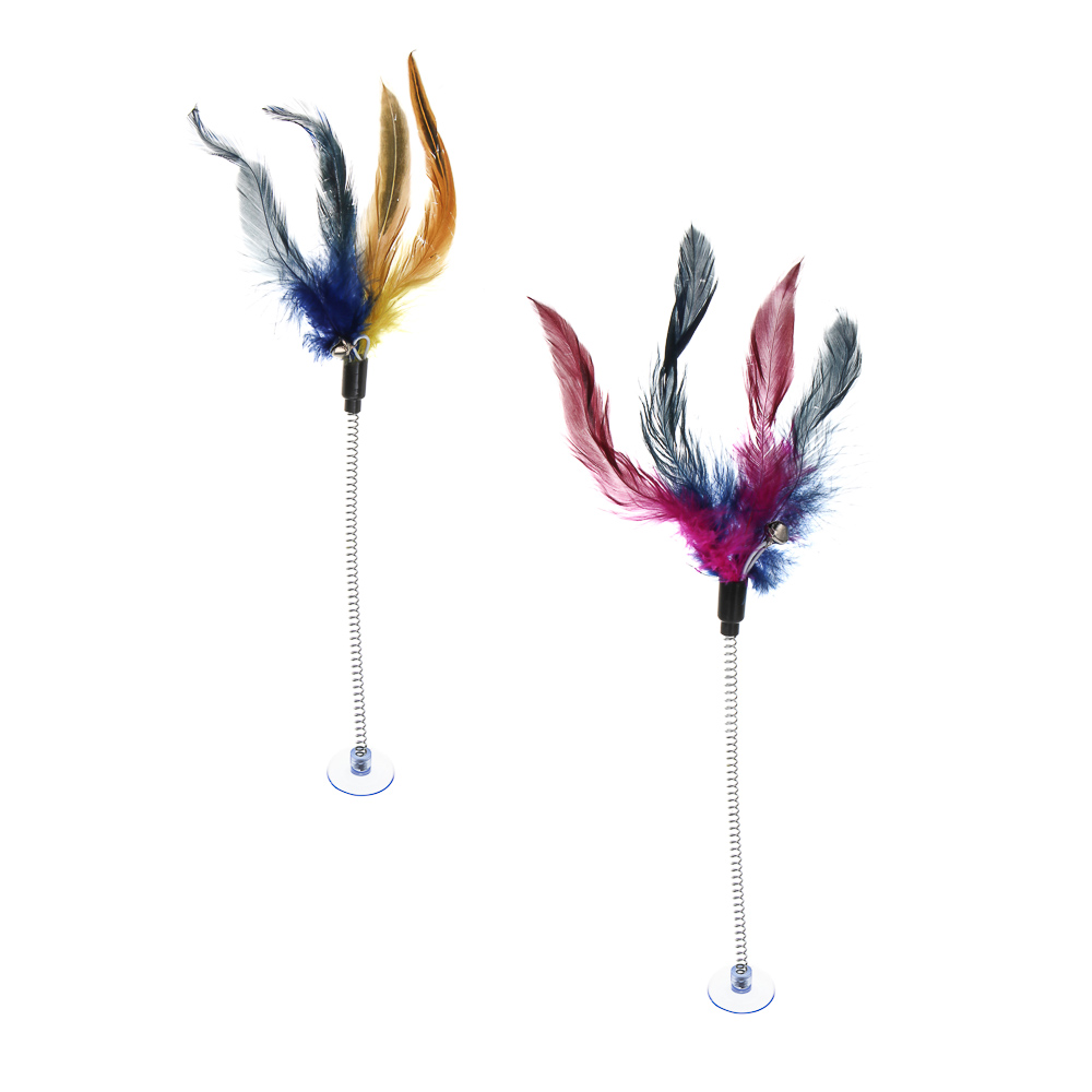 VETTA Дразнилка на присоске, перо, полипропилен, 23 см, арт.№ 273-436