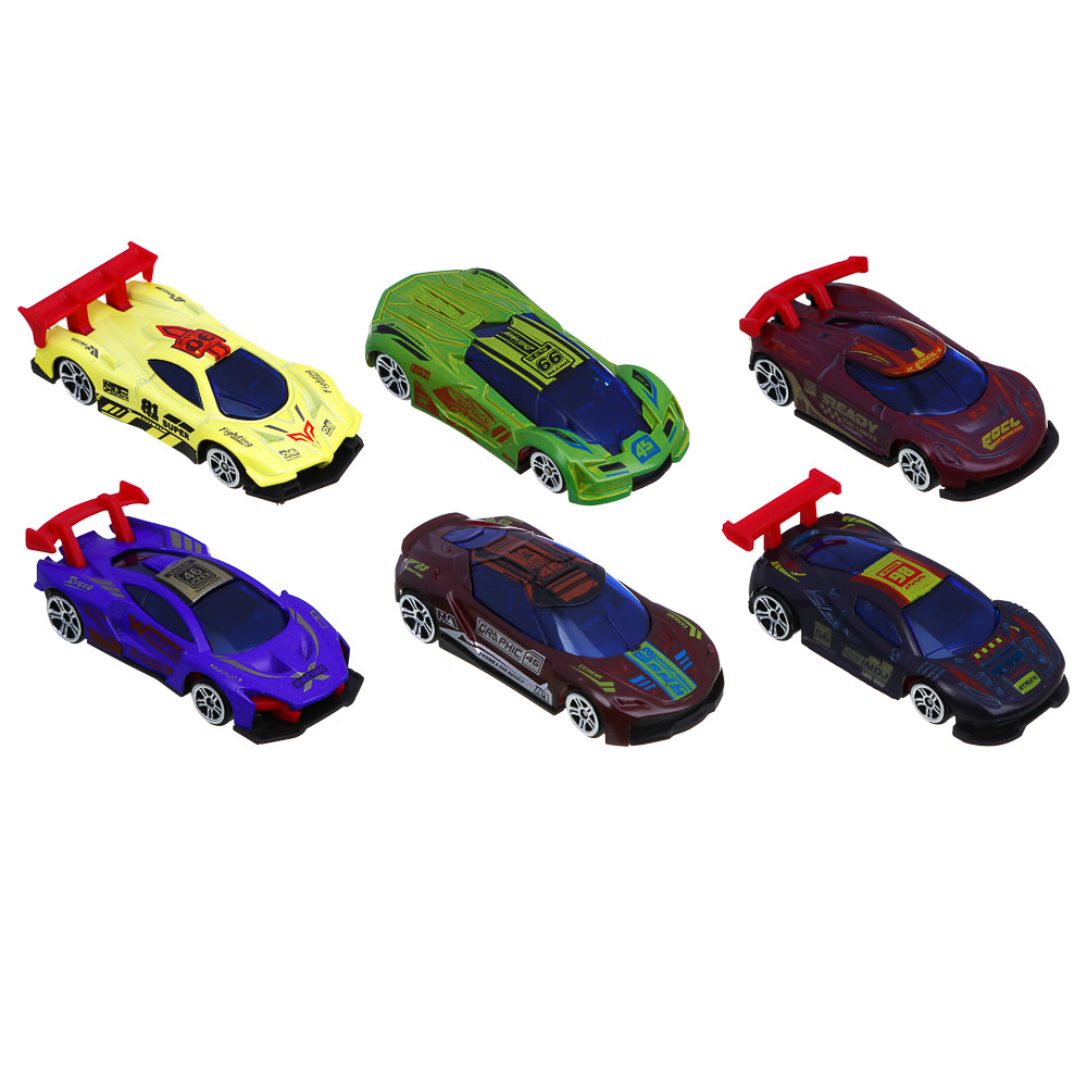 ИГРОЛЕНД Машинка "Спорткар", меняет цвет при контакте с водой, металл, 11,2х16 см, 6 диз., арт.№ 292-416