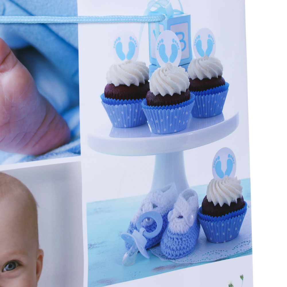 Пакет подарочный бумажный, XXL 32x40x10 см, 128 гр, 4 дизайна, BABY, арт.№ 507-343