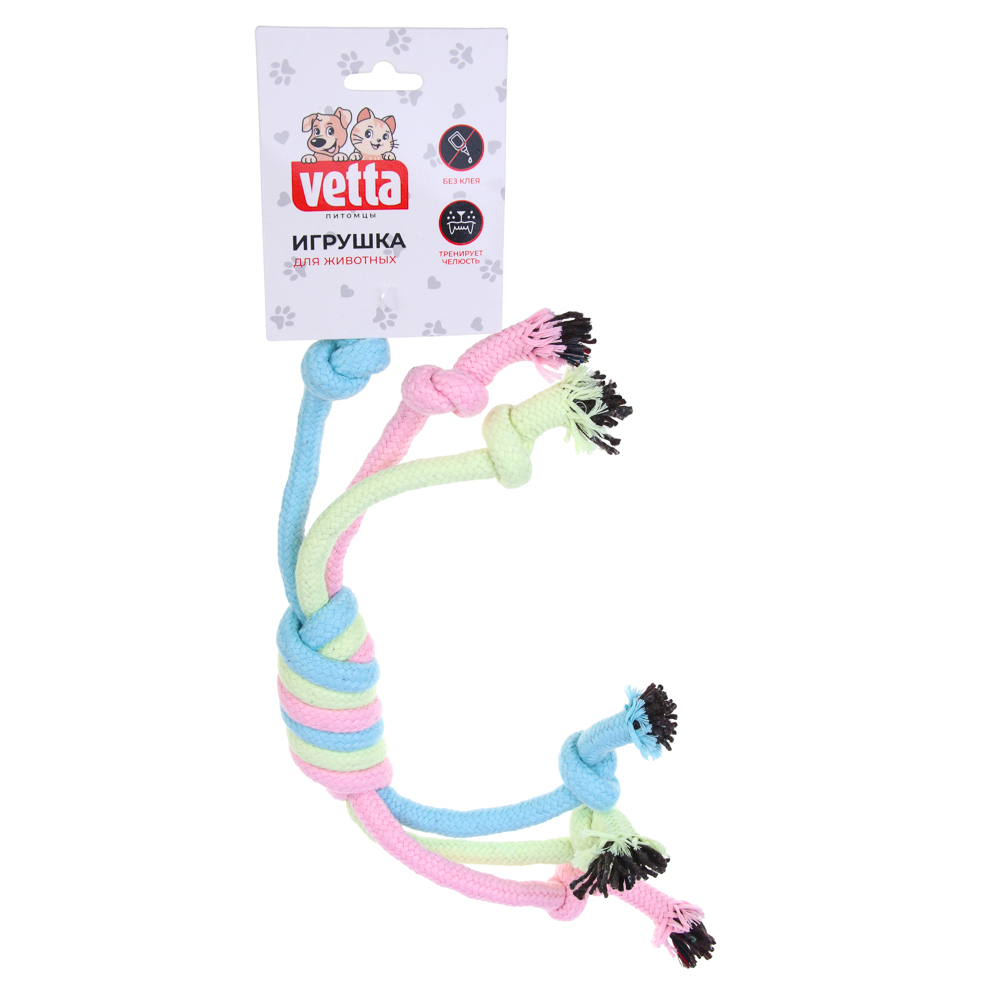 VETTA Игрушка для домашних животных, хлопок, 38х3,5 см, арт.№ 273-112