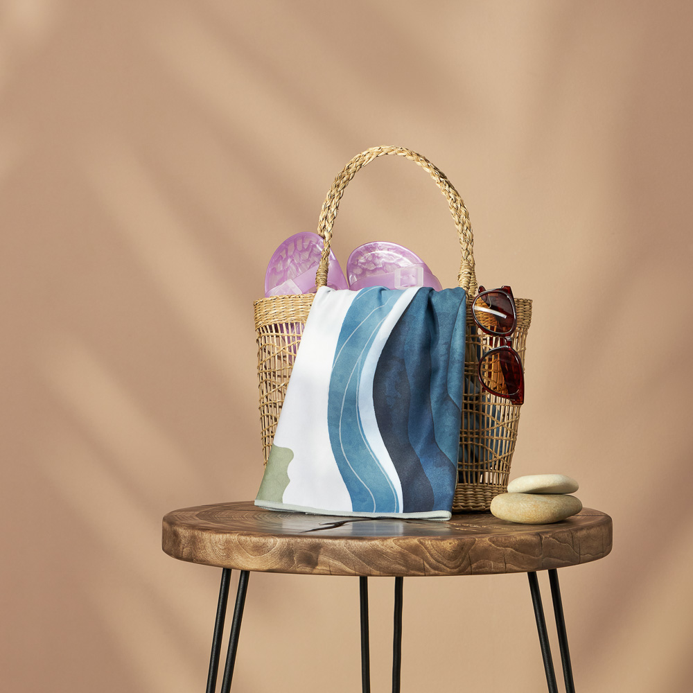 PROVANCE Саммер Полотенце пляжное из микрофибры 70х150см, 100% полиэстер, океан, арт.№ 496-035