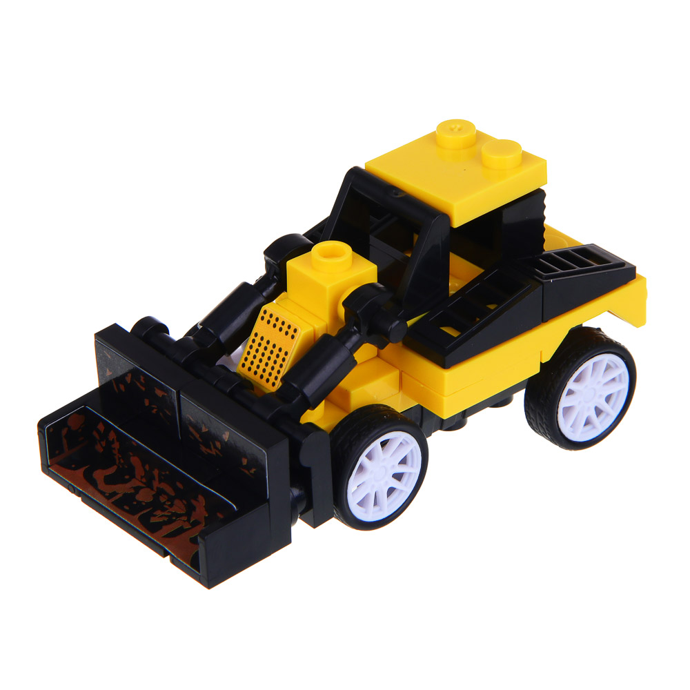 ИГРОЛЕНД Конструктор Городские машины, 45-48 дет., 19x12x2 см, 8 дизайнов, арт.№ 265-635