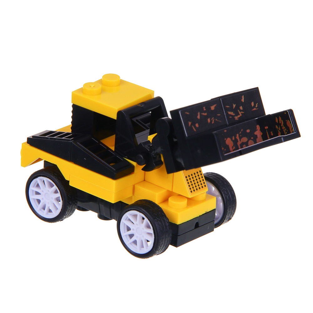 ИГРОЛЕНД Конструктор Городские машины, 45-48 дет., 19x12x2 см, 8 дизайнов, арт.№ 265-635