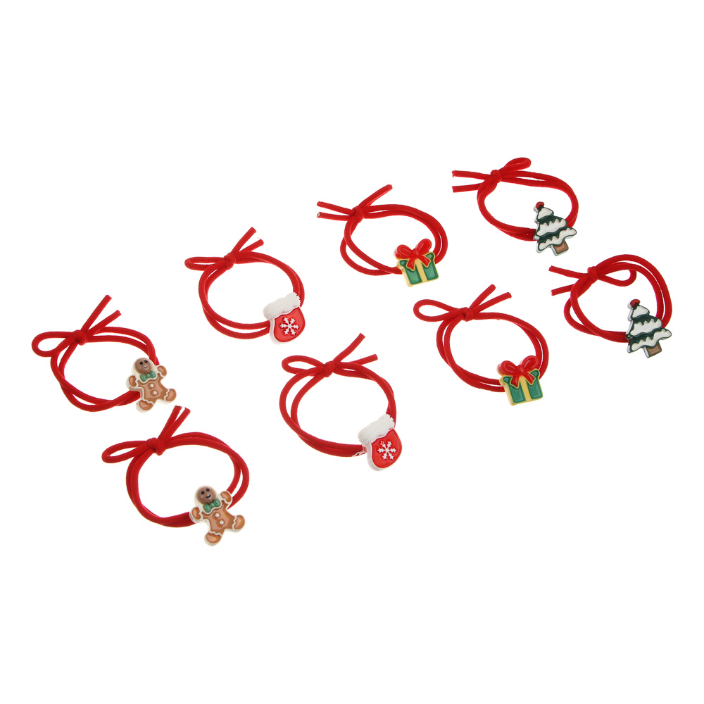 Резинки для волос 2 шт, тм ЮНИLOOK, d5см, полимер, 6 дизайнов, #4, арт.№ 322-307